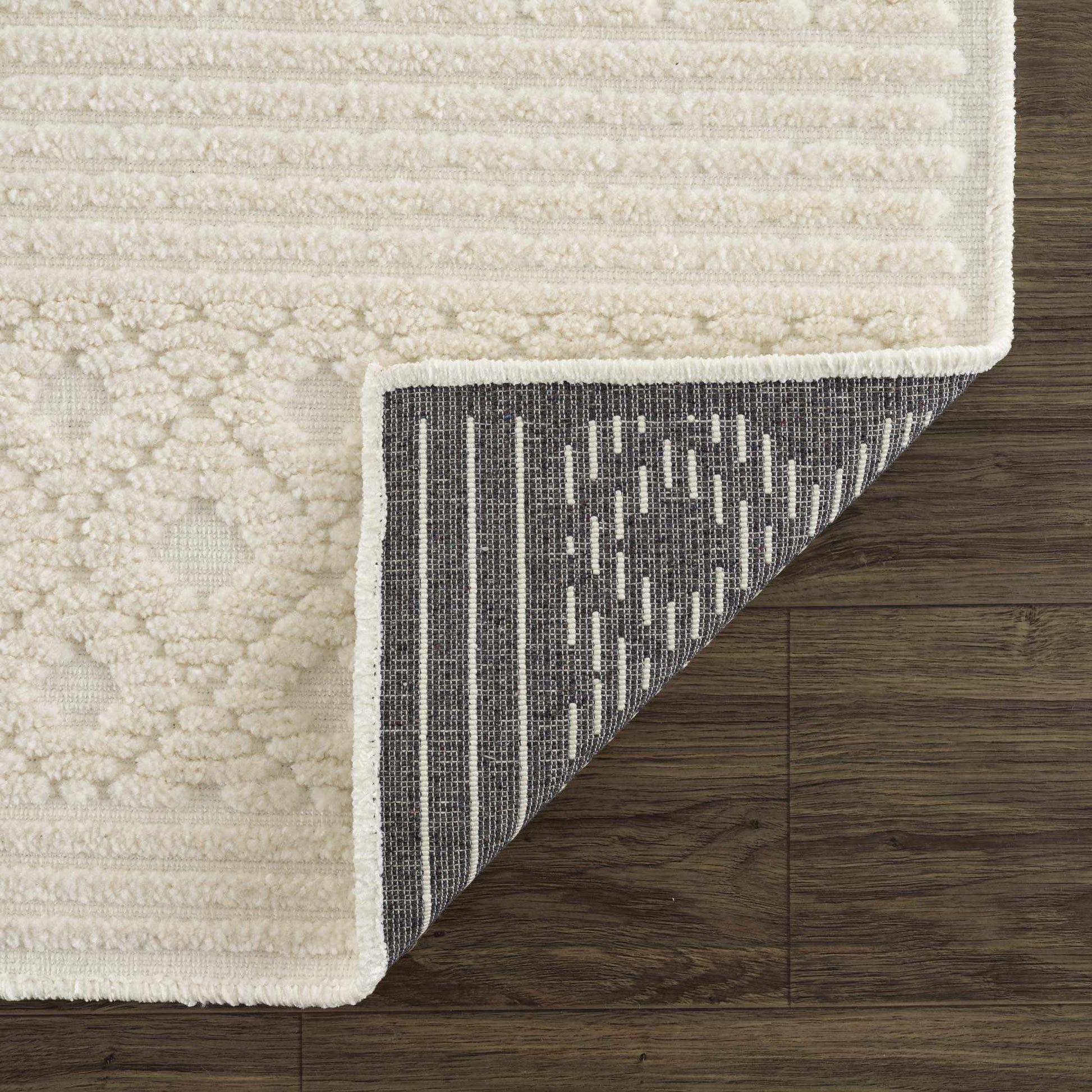 Drago White Washable Area Rug-4