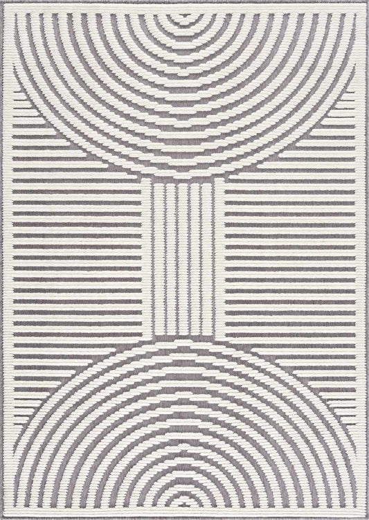 Deron Gray Rainbow Washable Rug-0