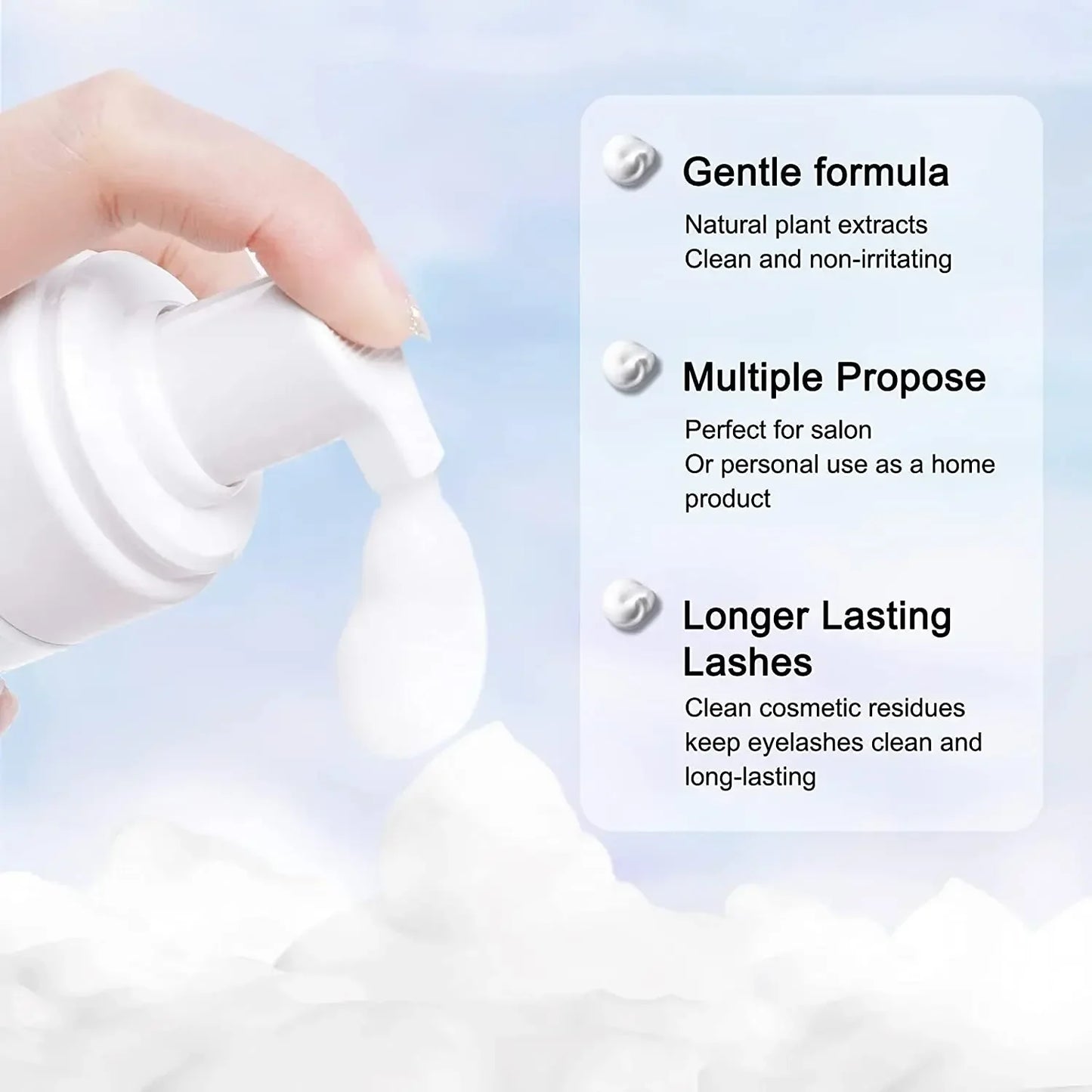 Lanthome 50ml Eyelash Extension Shampoo Foam-3
