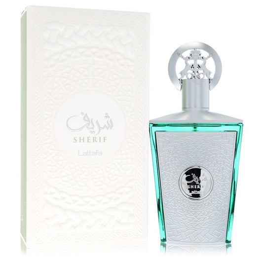 Lattafa Sherif by Lattafa Eau De Parfum Spray (Unisex) 3.4 oz for Men