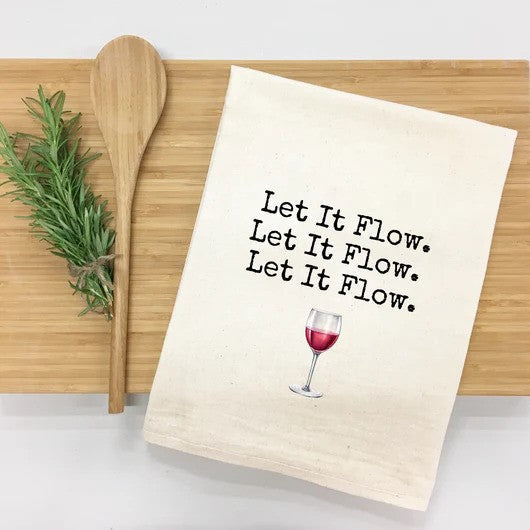 Let it Flow, Let it Flow, Let it Flow Kitchen Towel-0