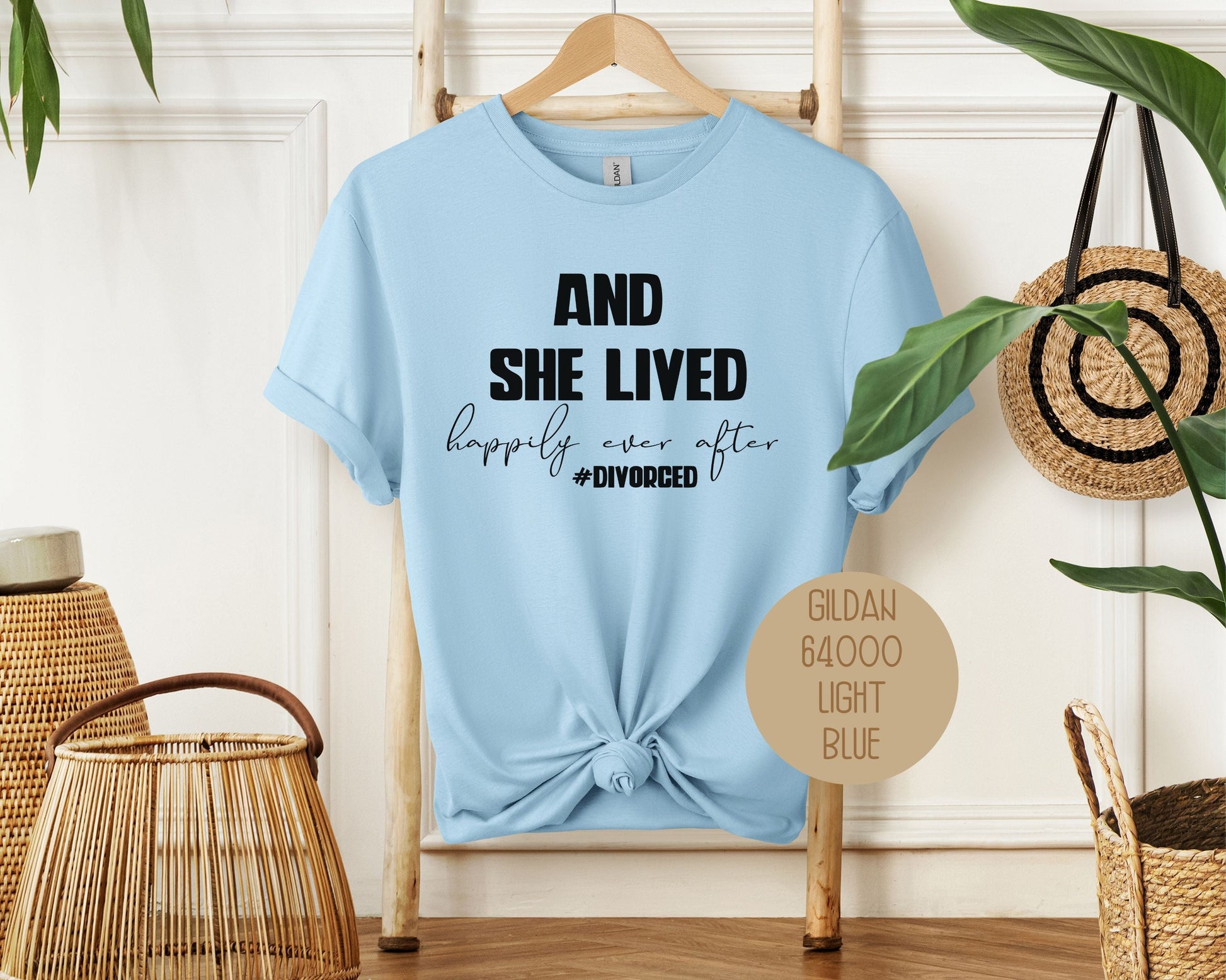 And She Lived Happily Ever After Divorce Party Shirt-4