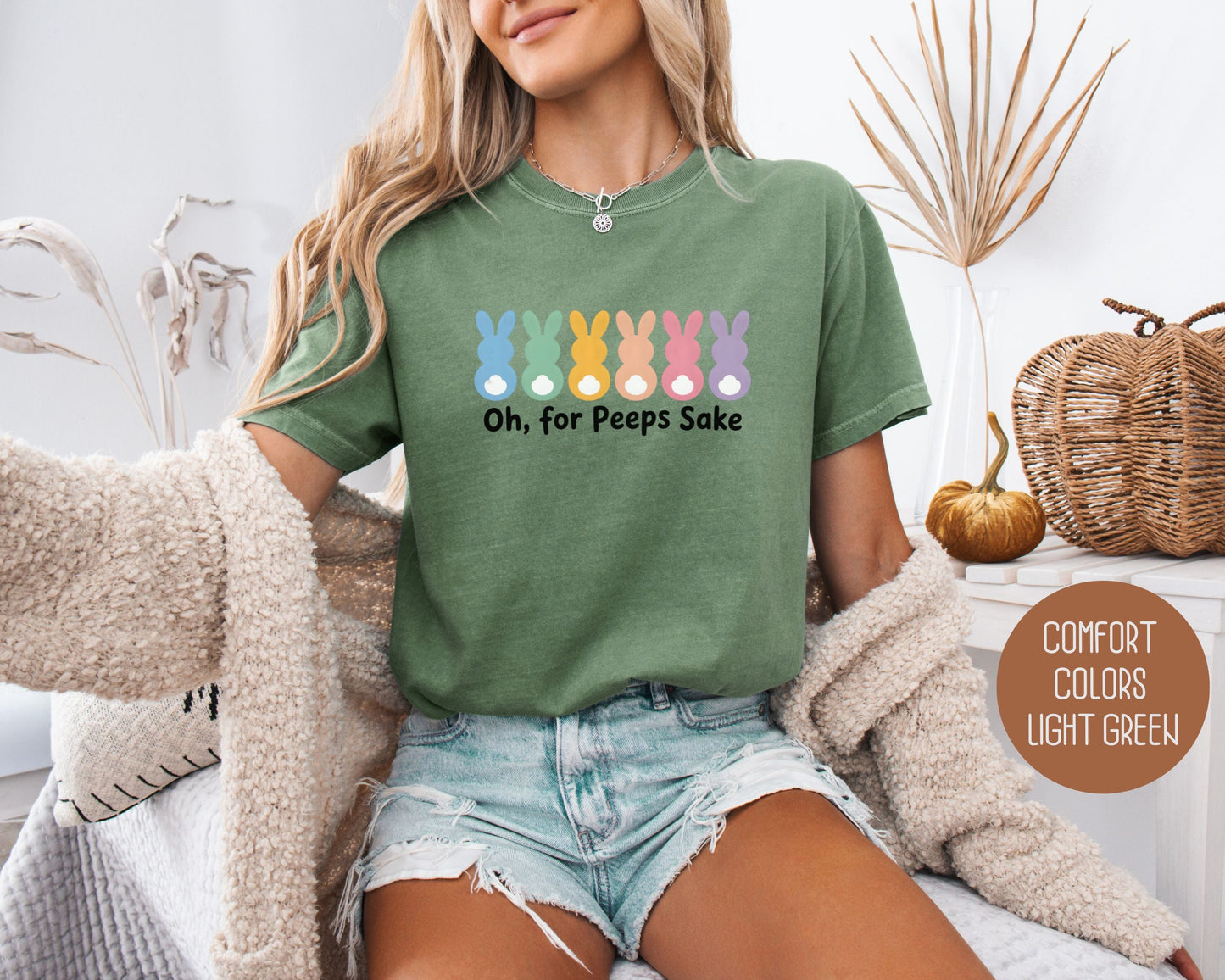 Oh For Peeps Sake Comfort Colors Shirt-7