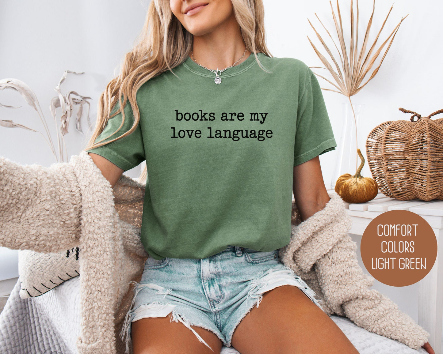 Books are My Love Language Comfort Colors Shirt-7