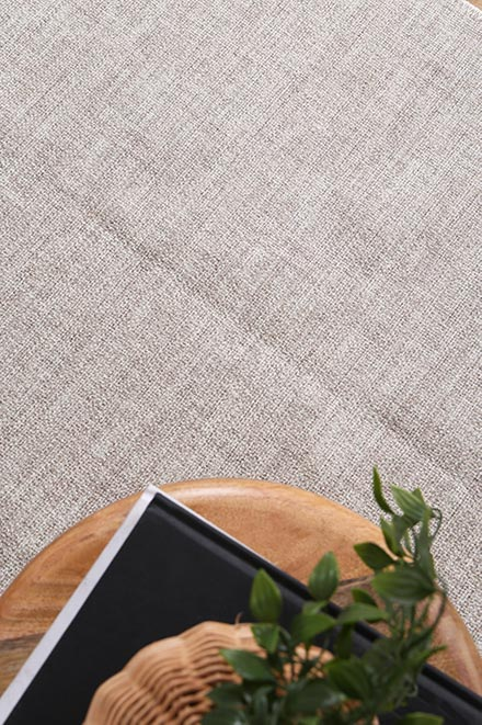 Urban Linen Solid in Grey Rug-3