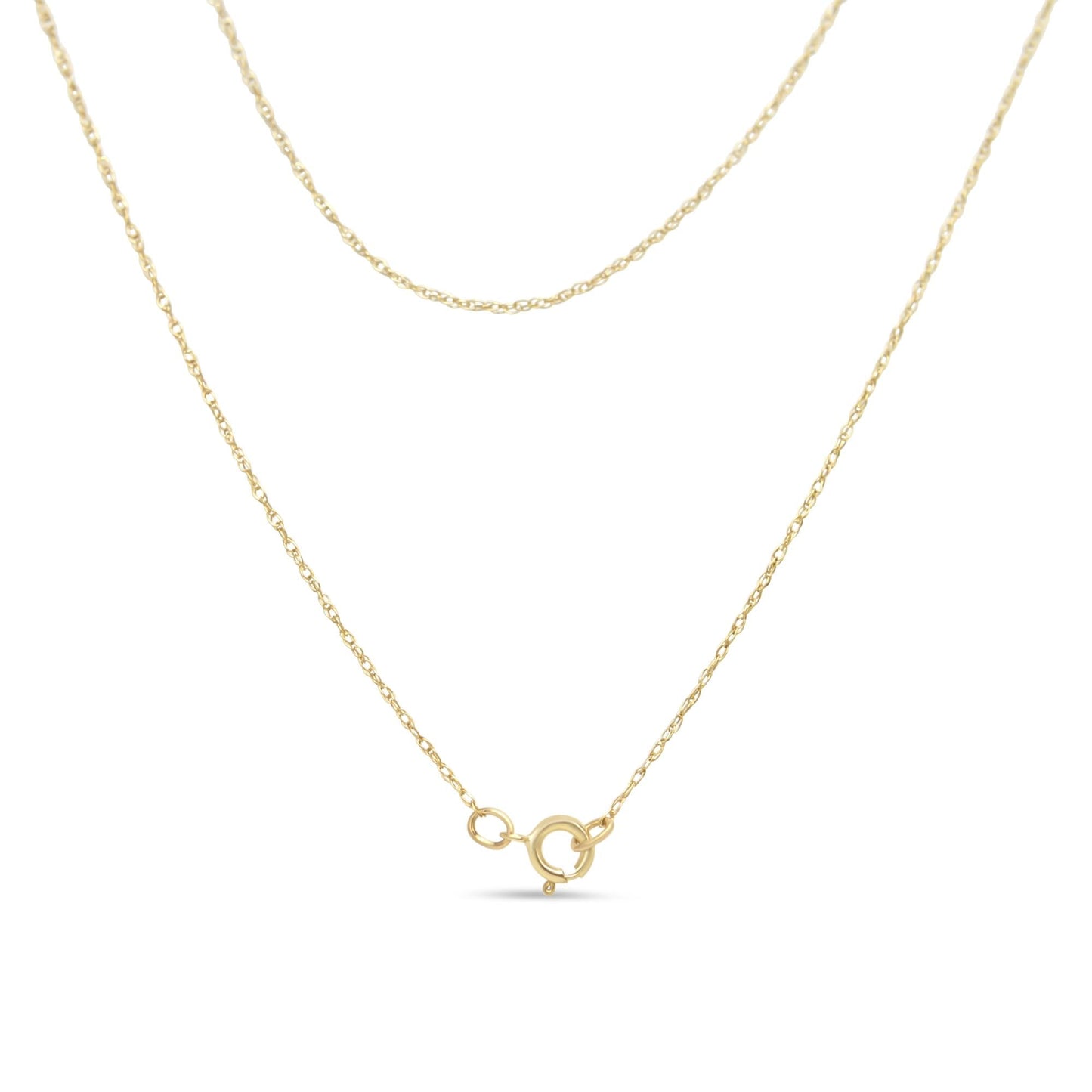 14K Yellow Gold Plated .925 Sterling Silver 1/4 Cttw Round and Baguette-Cut Diamond Composite Heart 18" Pendant Necklace (H-I Color, SI2-I1 Clarity)-3