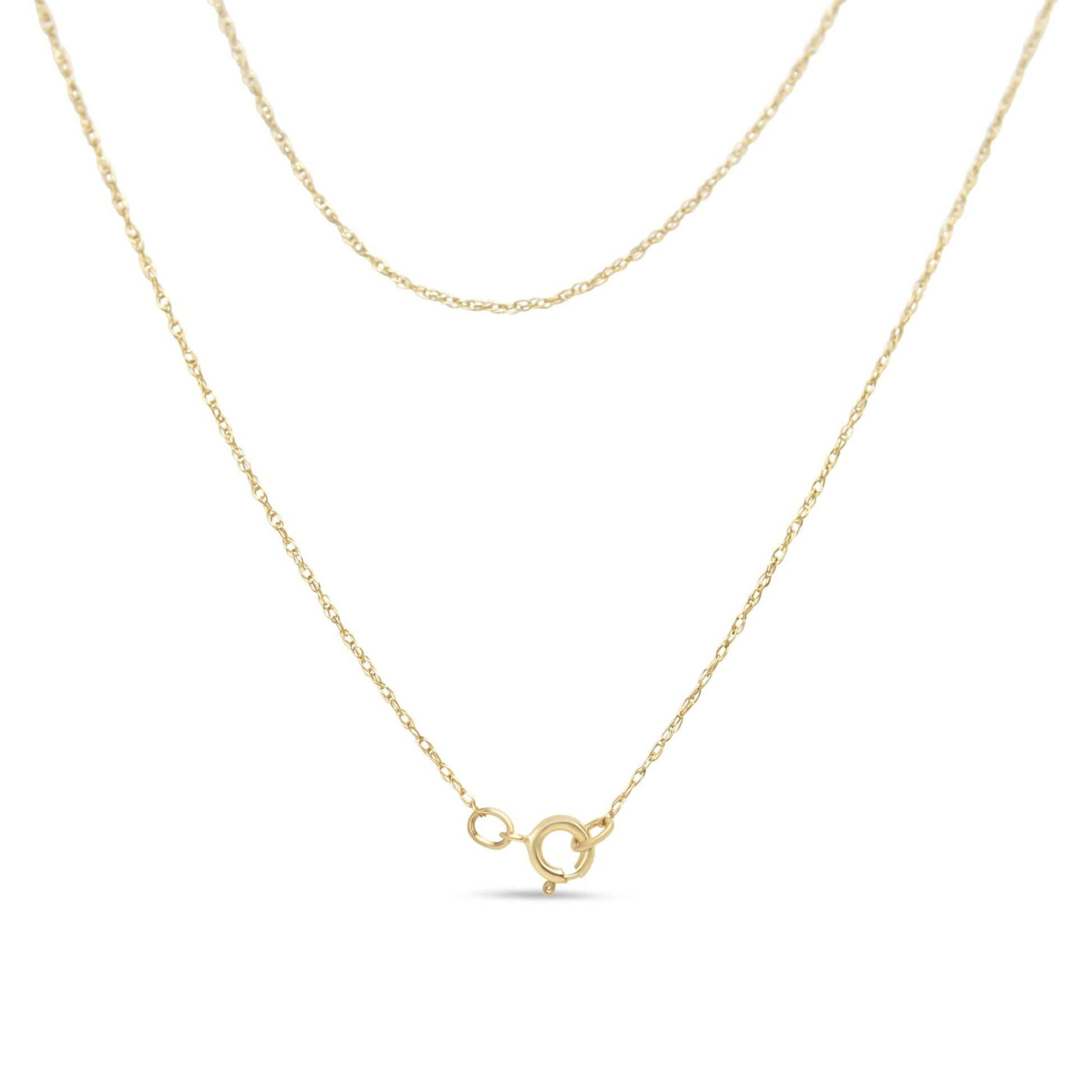 14K Yellow Gold Plated .925 Sterling Silver 1/4 Cttw Round and Baguette-Cut Diamond Composite Heart 18" Pendant Necklace (H-I Color, SI2-I1 Clarity)-3