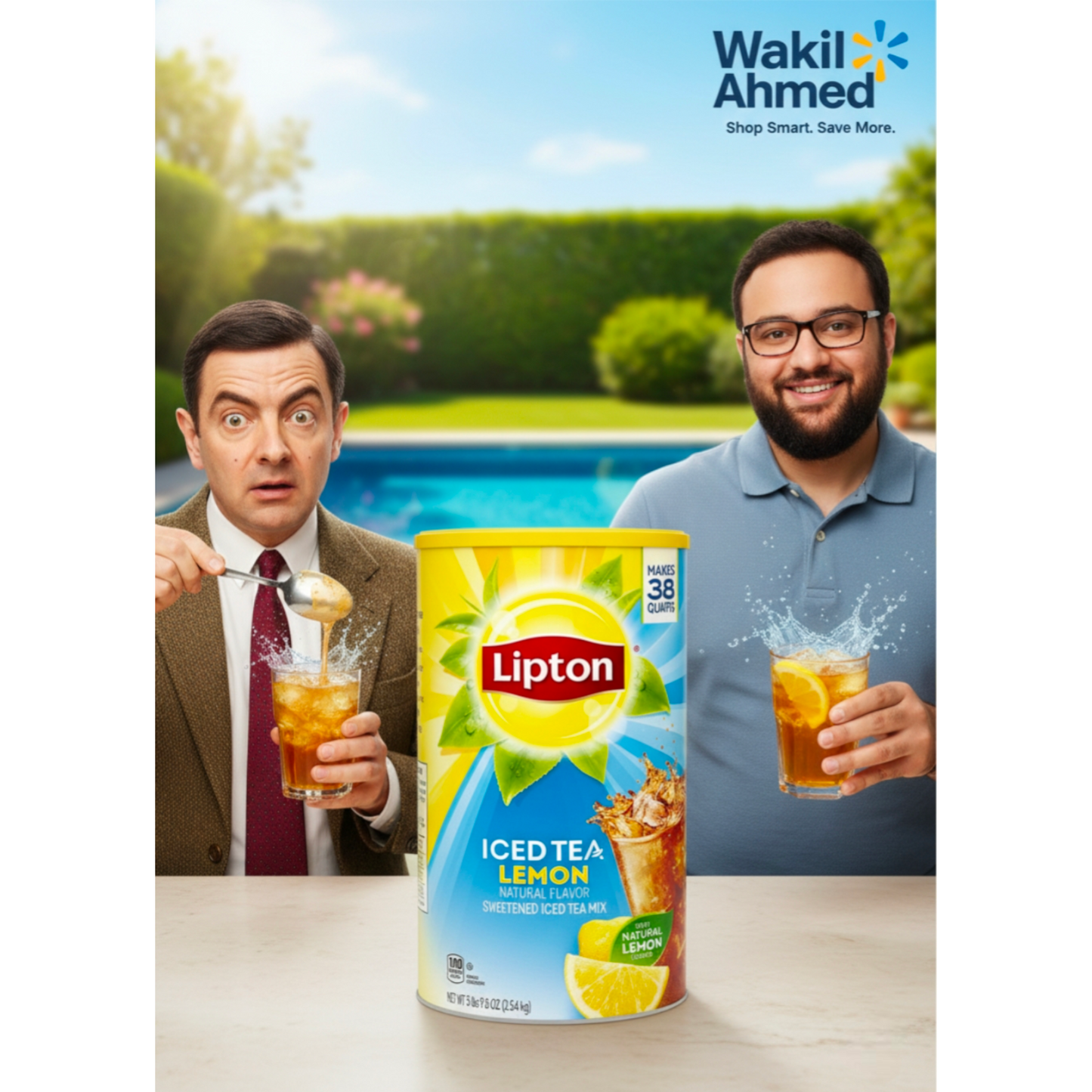 Lipton Lemon Iced Tea Mix 89.8 oz Sweetened Instant Powder 5 pk.