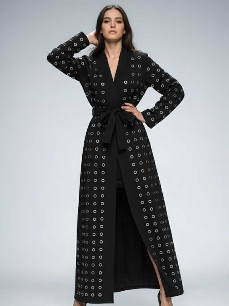 Long Black Coat Dress CHELSEA: Prêt-à-Porter Line BYMANYC ® New York-1