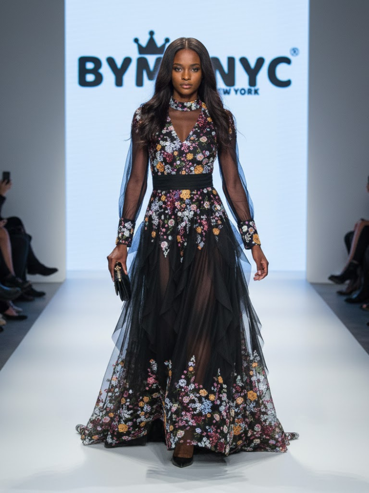 Long Black Evening Dress SOHO: Prêt-à-Porter Line BYMANYC ® New York-0