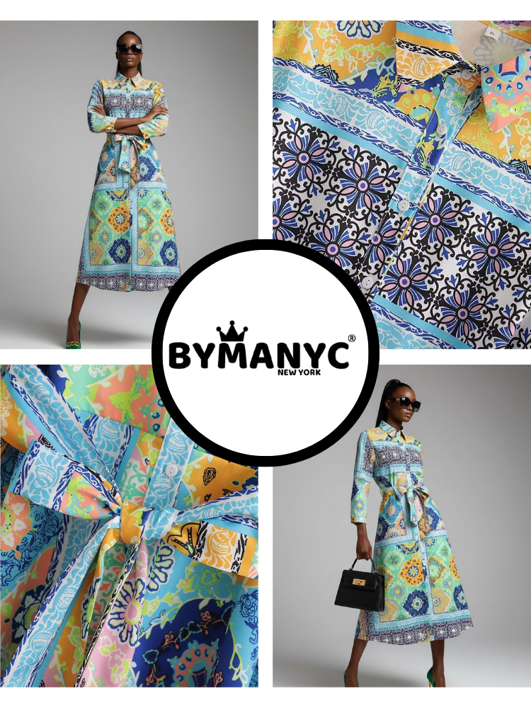 Long NOLITA Floral Print Dress Prêt-à-Porter BYMANYC ® New York-3
