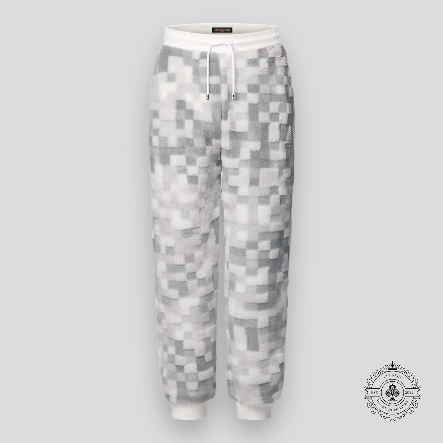 Louis Vuitton Fleece Pants in Grey