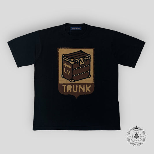 Louis Vuitton Intarsia Trunk Short Sleeve Crewneck in Black