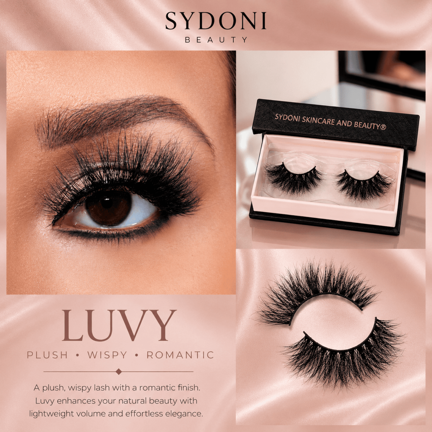 SYDONI "LUVY" LUXURY MINK LASHES – Handcrafted Glam Inspired by a Daughter's Joyous Personality