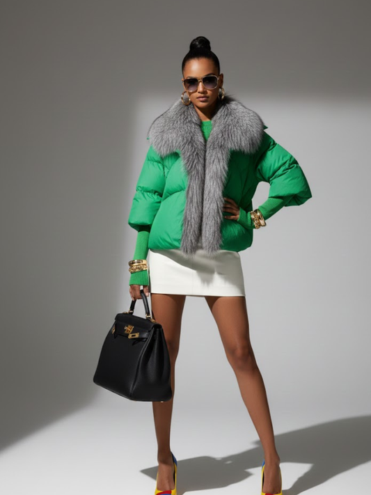 Lux Fur-Trimmed Puffer • THE PLAZA New Collection BYMANYC ® New York-0