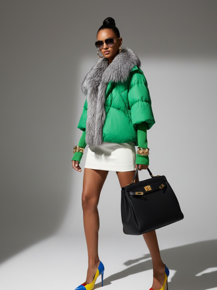 Lux Fur-Trimmed Puffer • THE PLAZA New Collection BYMANYC ® New York-1