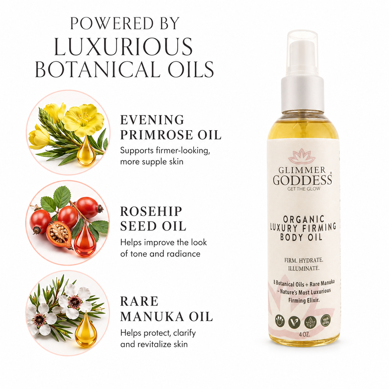 Organic Luxury Firming Body Oil – Anti-Aging Treatment