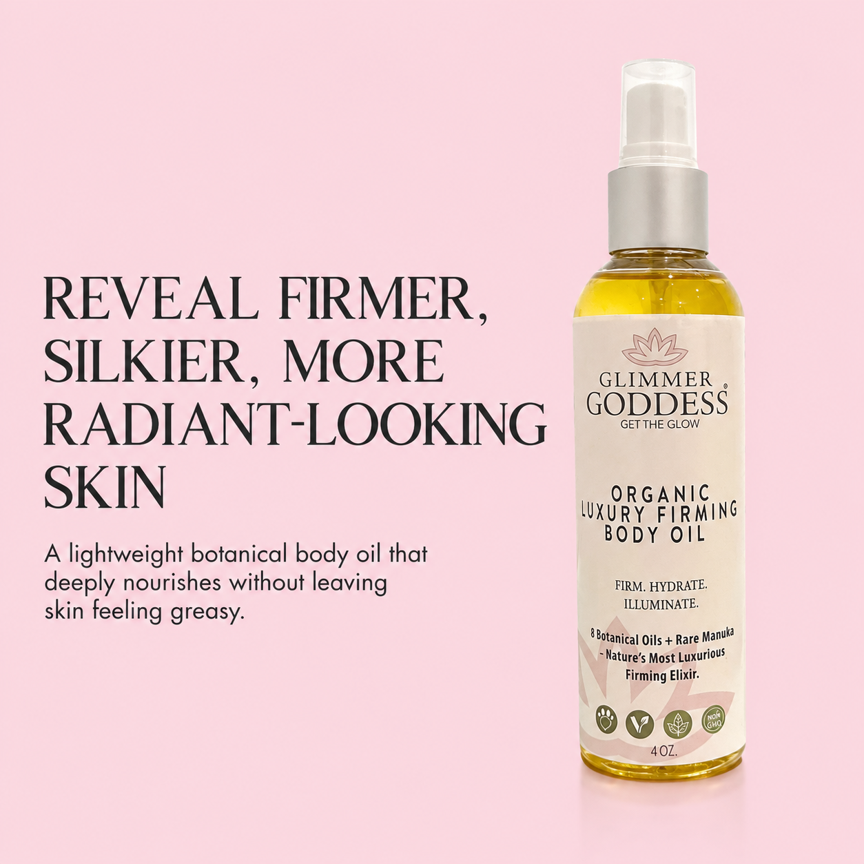 Organic Luxury Firming Body Oil – Anti-Aging Treatment