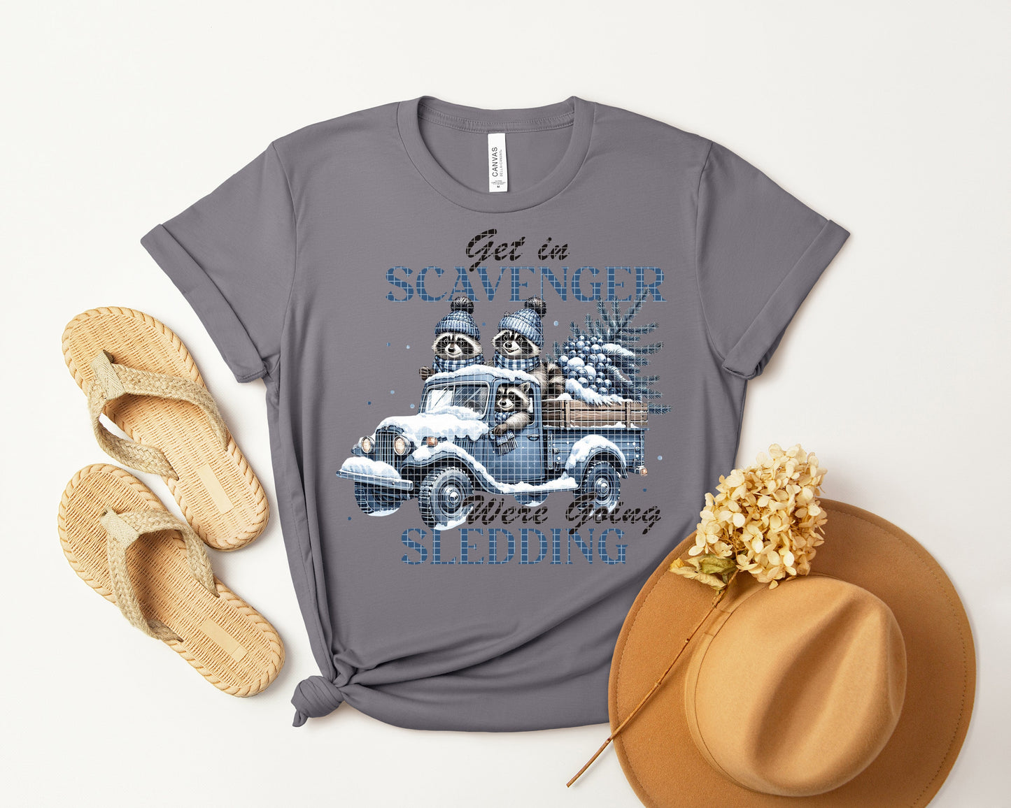 We're Going Sledding Graphic Tee