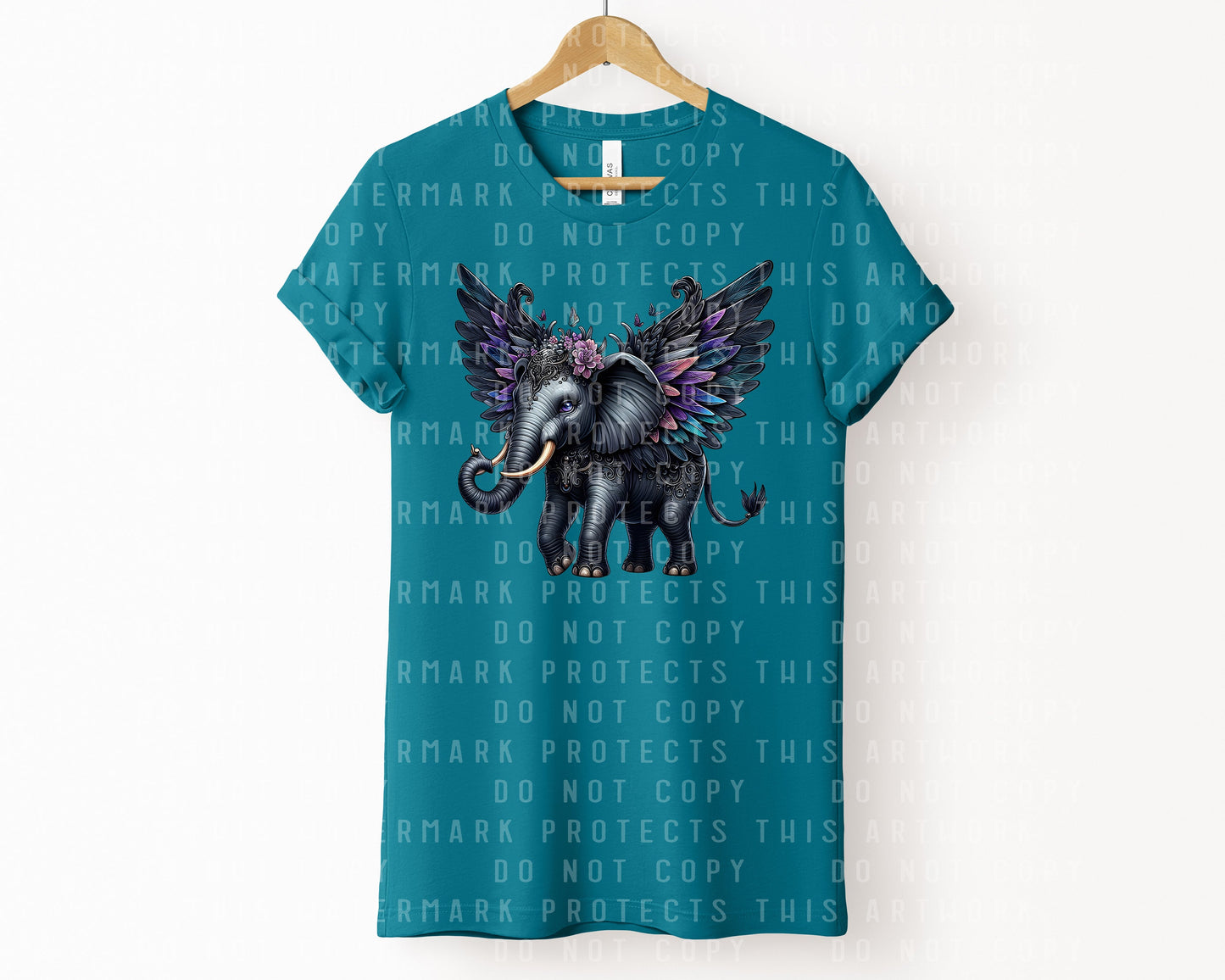 Goth Fairy Elephant Graphic Tee