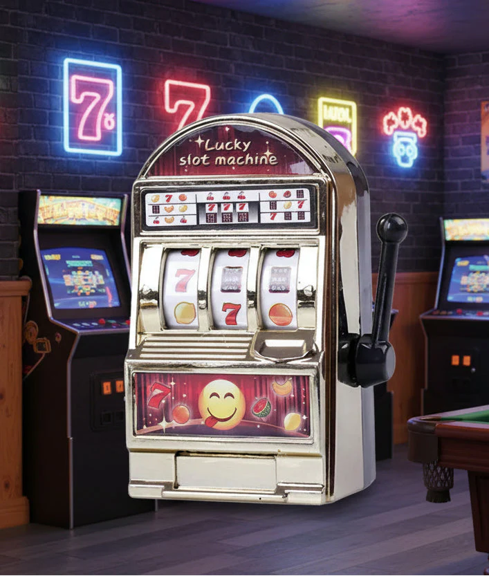 Casino-Style Mini Slot Machine Toy