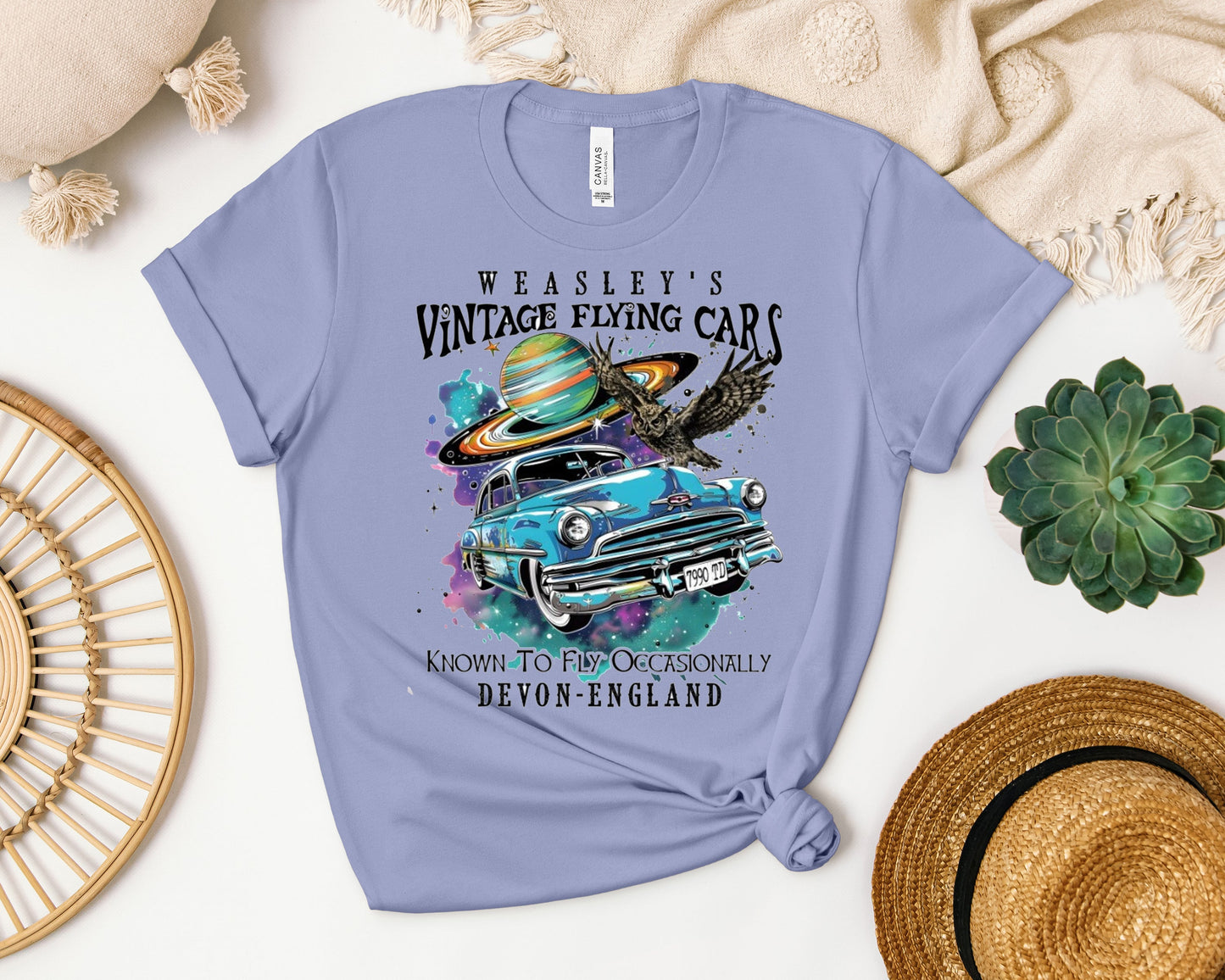 Weasley's Vintage Flying Cars Graphic Tee
