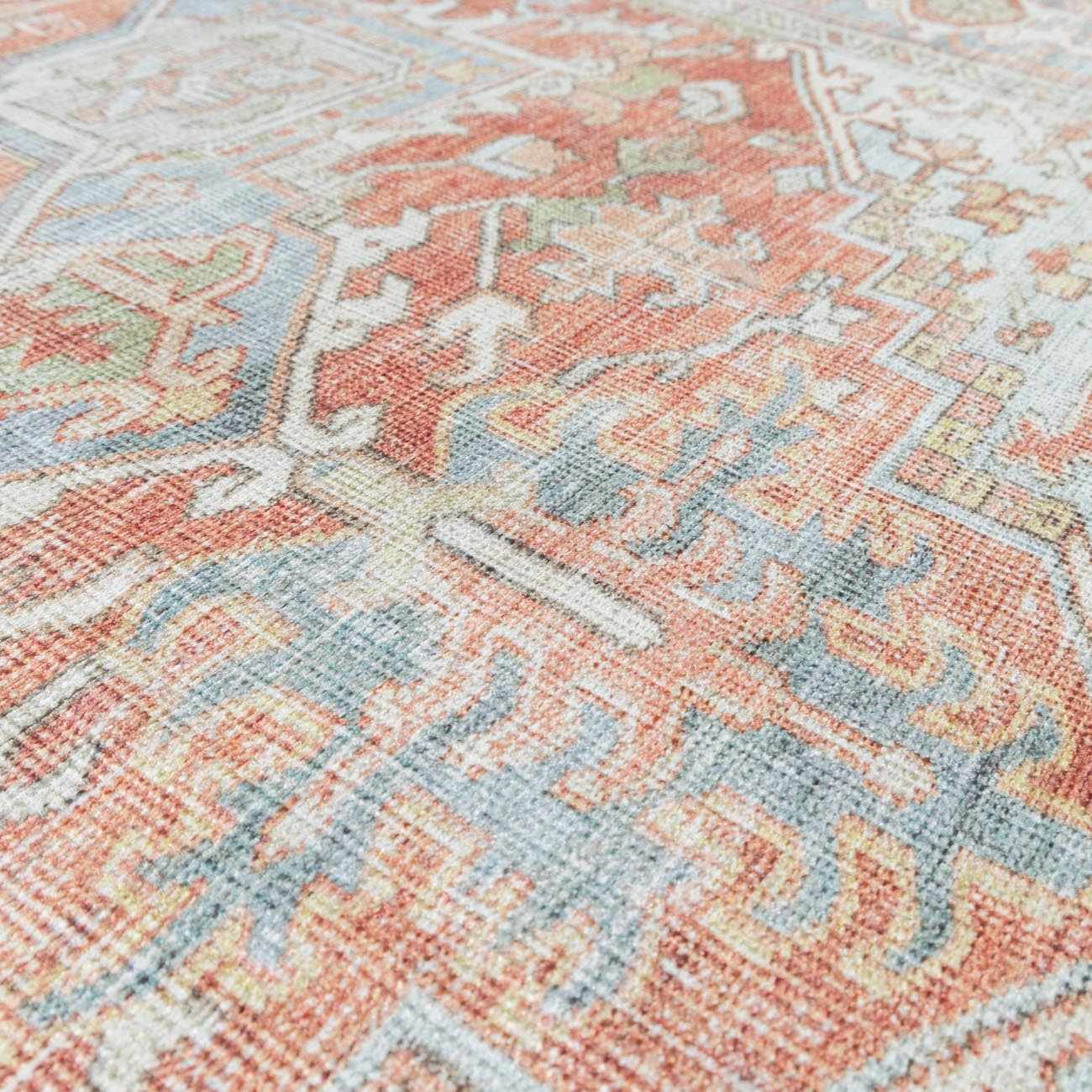 Rust Maayon Washable Rug-6