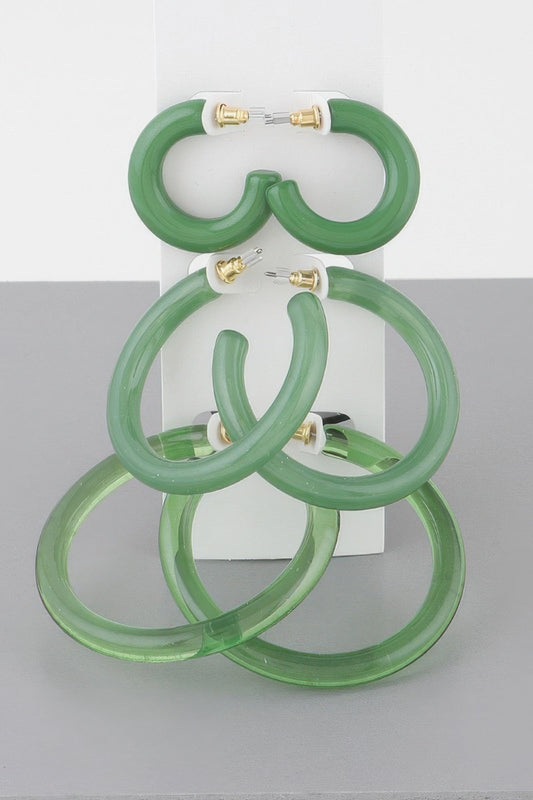 MADISON Multi Solid Hoop Earrings Set: NYFW BYMANYC ® New York-0