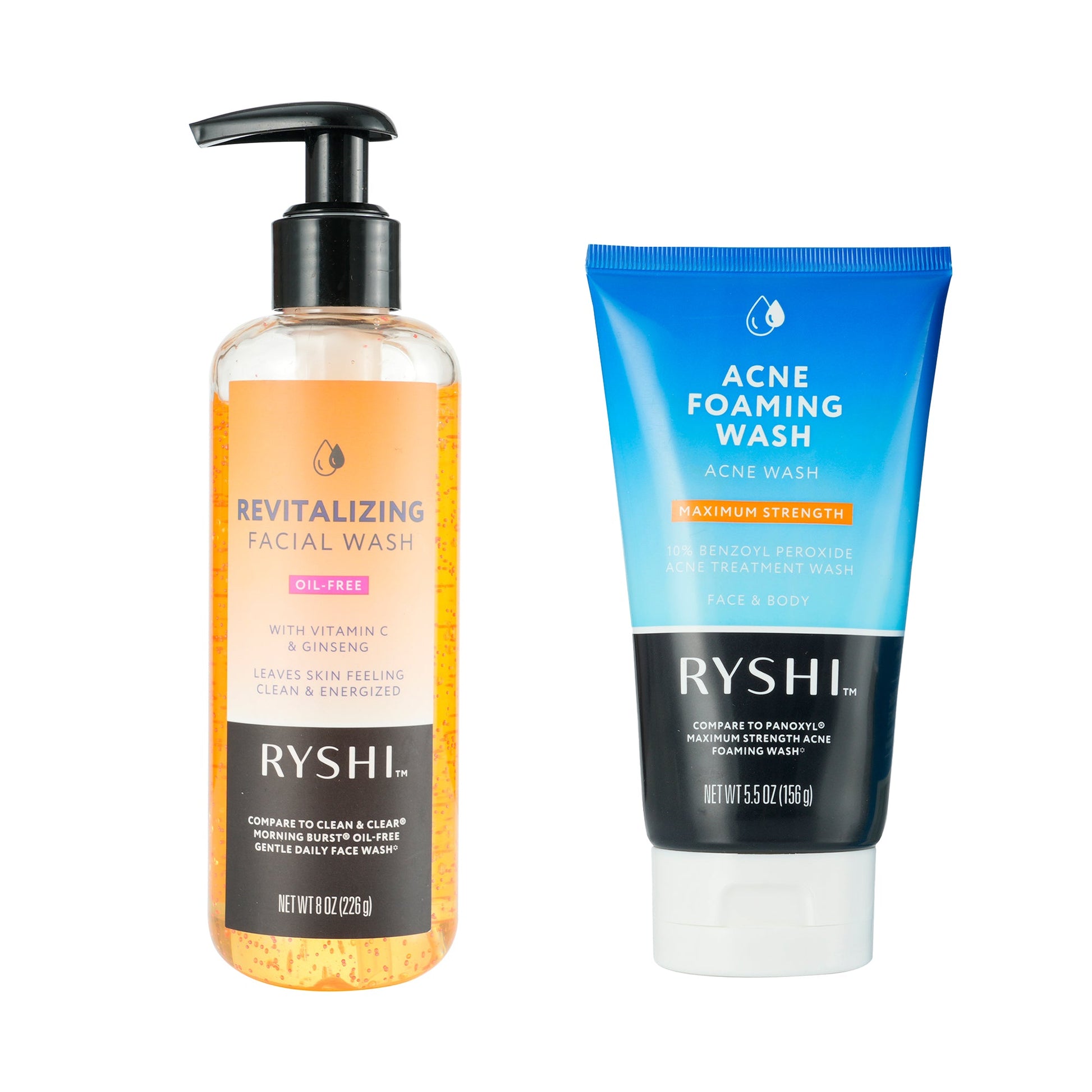 Clear & Radiant Skin Bundle: Acne Foaming Wash + Revitalizing Facial Wash-0