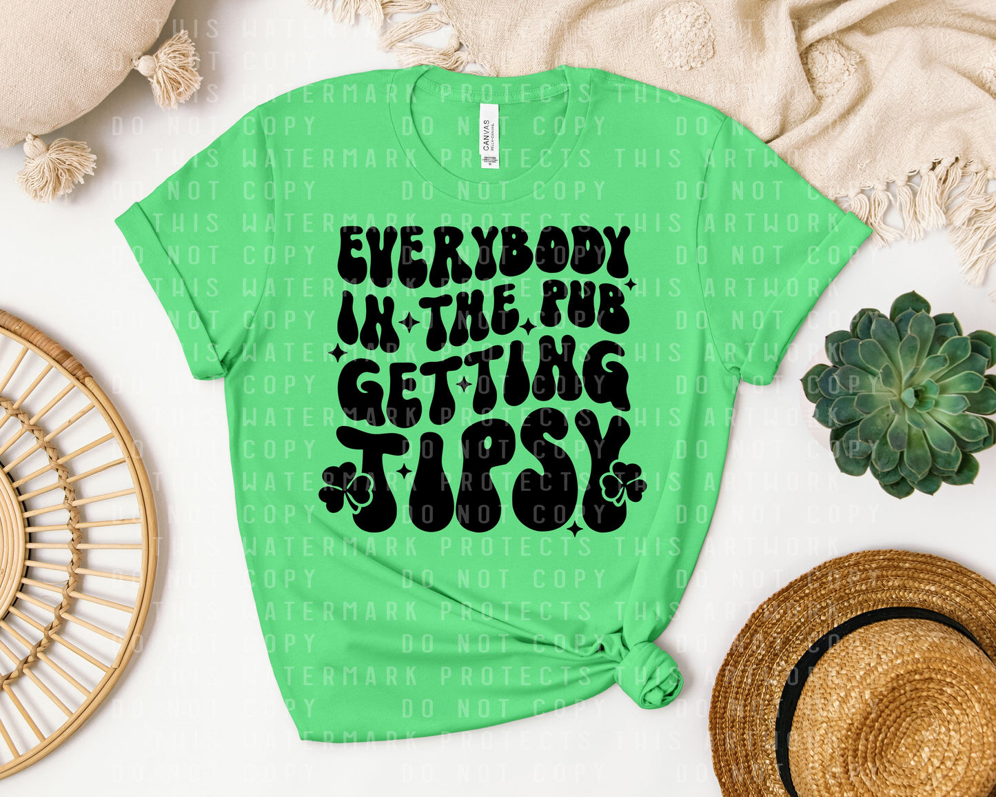 Everybody in the Pub Getting Tipsy Graphic Tee