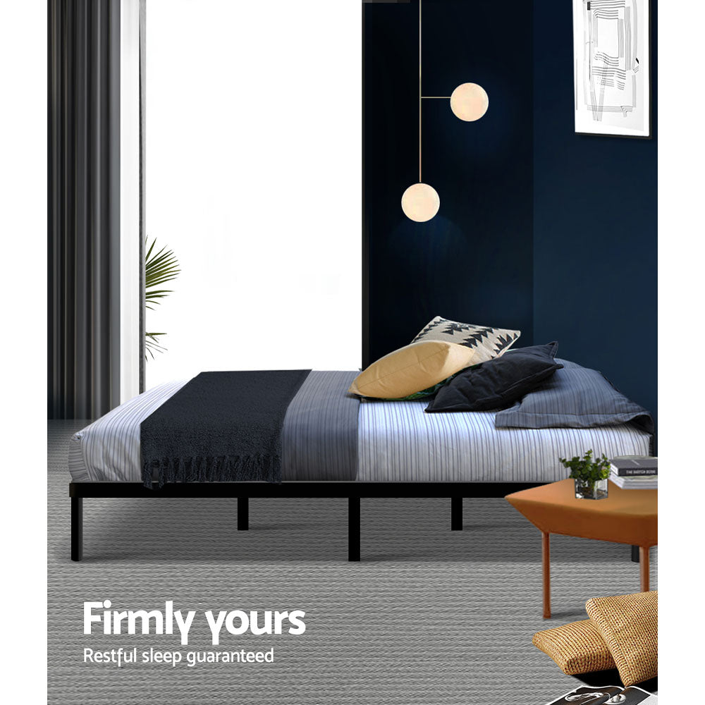 NNEDSZ Artiss Bed Frame Double Size Metal Bed Frame TED-4