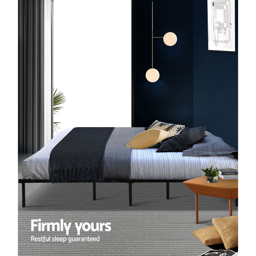 NNEDSZ Artiss Bed Frame Queen Size Metal Bed Frame TED-4