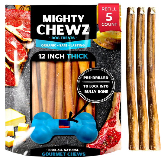 12" Thick Bully Sticks - Refill Pack-0