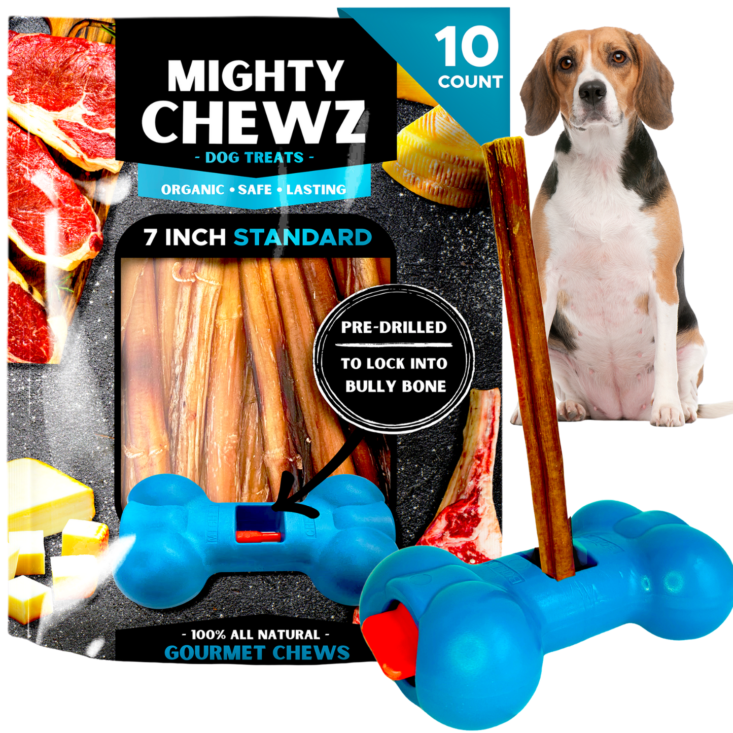 7" Standard Bully Sticks - Bully Bone Included-5