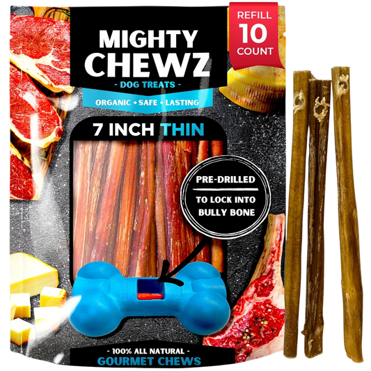 7" Thin Bully Sticks - Refill Pack-0