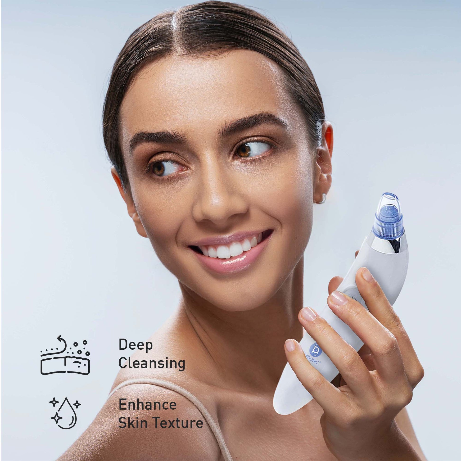 Pursonic Ultimate Rejuvenation Bundle: Micro Needle Derma Roller, Pore Vacuum Blackhead Remover & 3-Pack Anti-Aging Serum Set-2