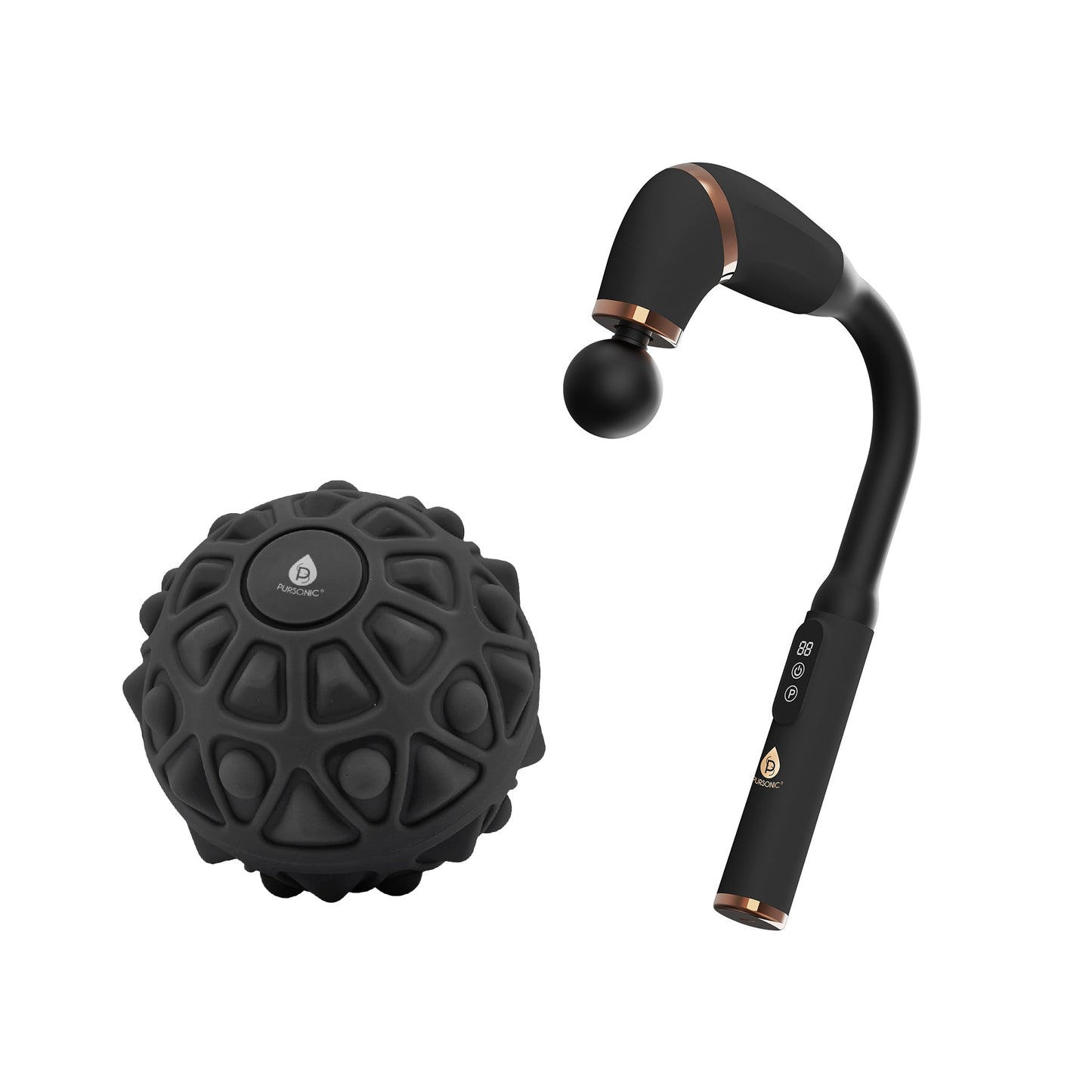 Ultimate Muscle Recovery Bundle: Deep Tissue Massage Gun + Vibrating Massage Ball-0