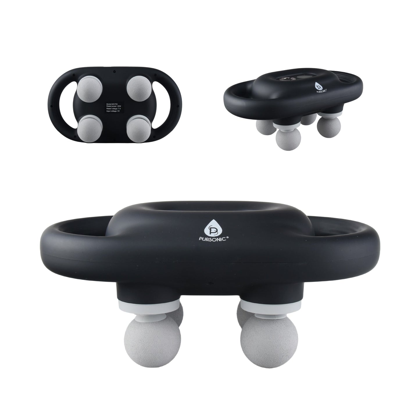 Recovery Essential: 9-Speed Massage Gun & Extra Large Microplush Heating Pad-2