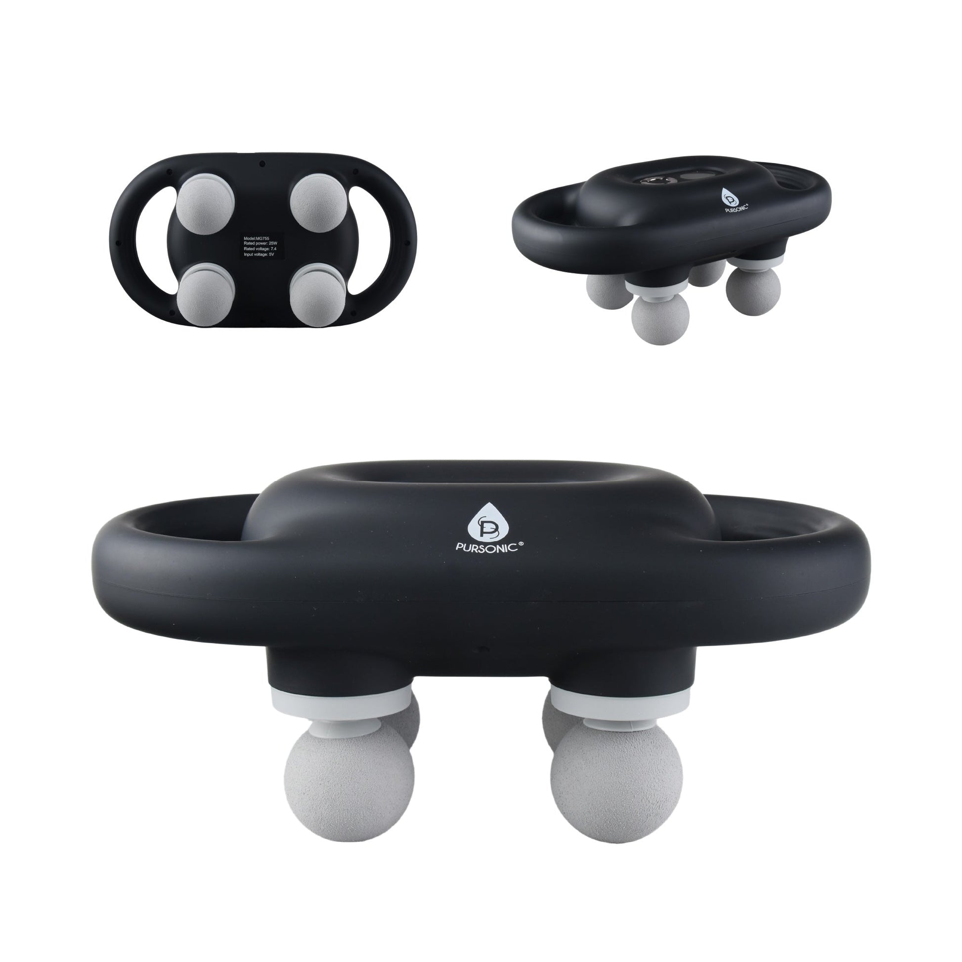 Recovery Essential: 9-Speed Massage Gun & Extra Large Microplush Heating Pad-2
