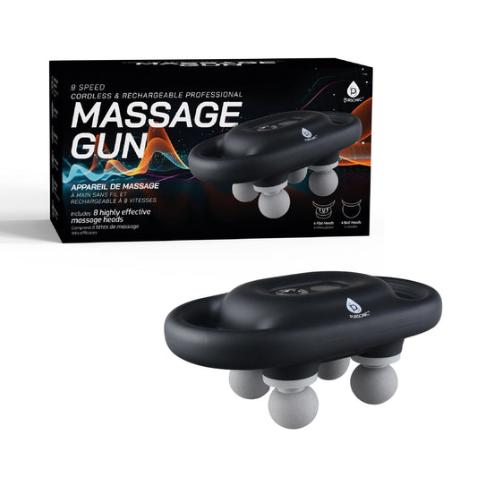 9-Speed Deep Tissue Massage Gun – Cordless, Rechargeable With 8Pro Massage Heads-0