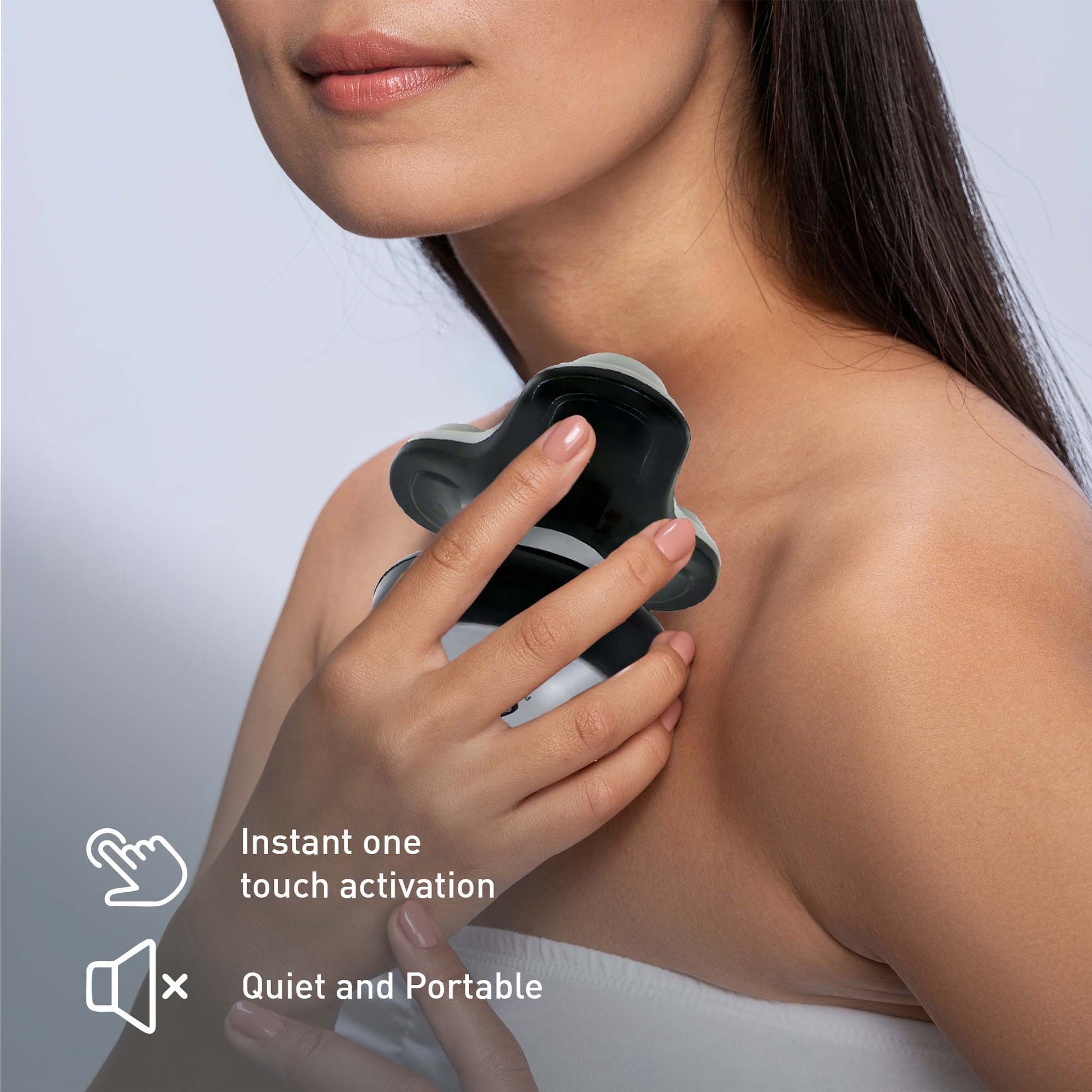 Pursonic Muscle Recovery & Relaxation Power Duo: Massage Gun & Handheld Electric Sport Massager-2