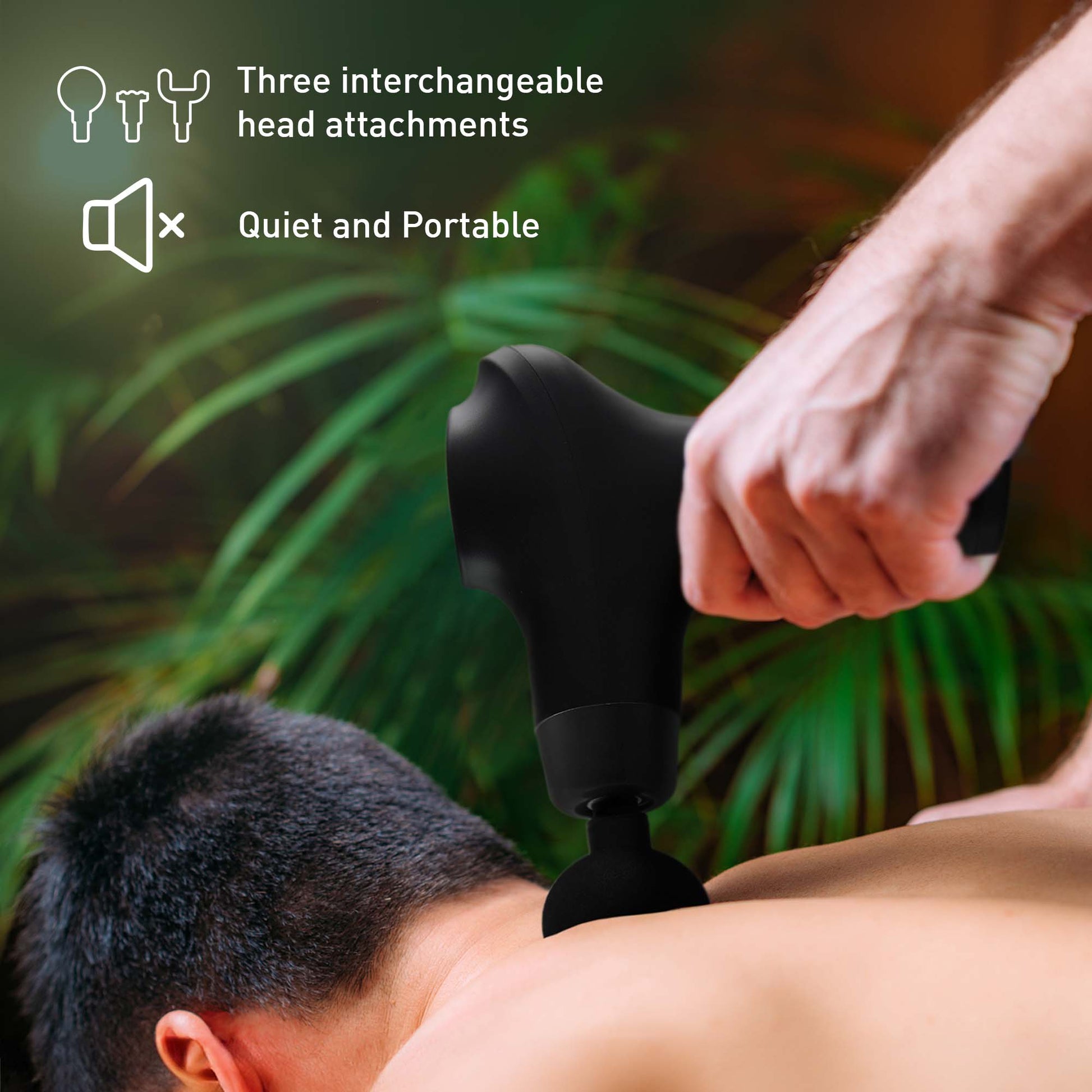 Pursonic Ultimate Relaxation Bundle: 3-Speed Massage Gun & Palm-Shaped Massage Glove-1