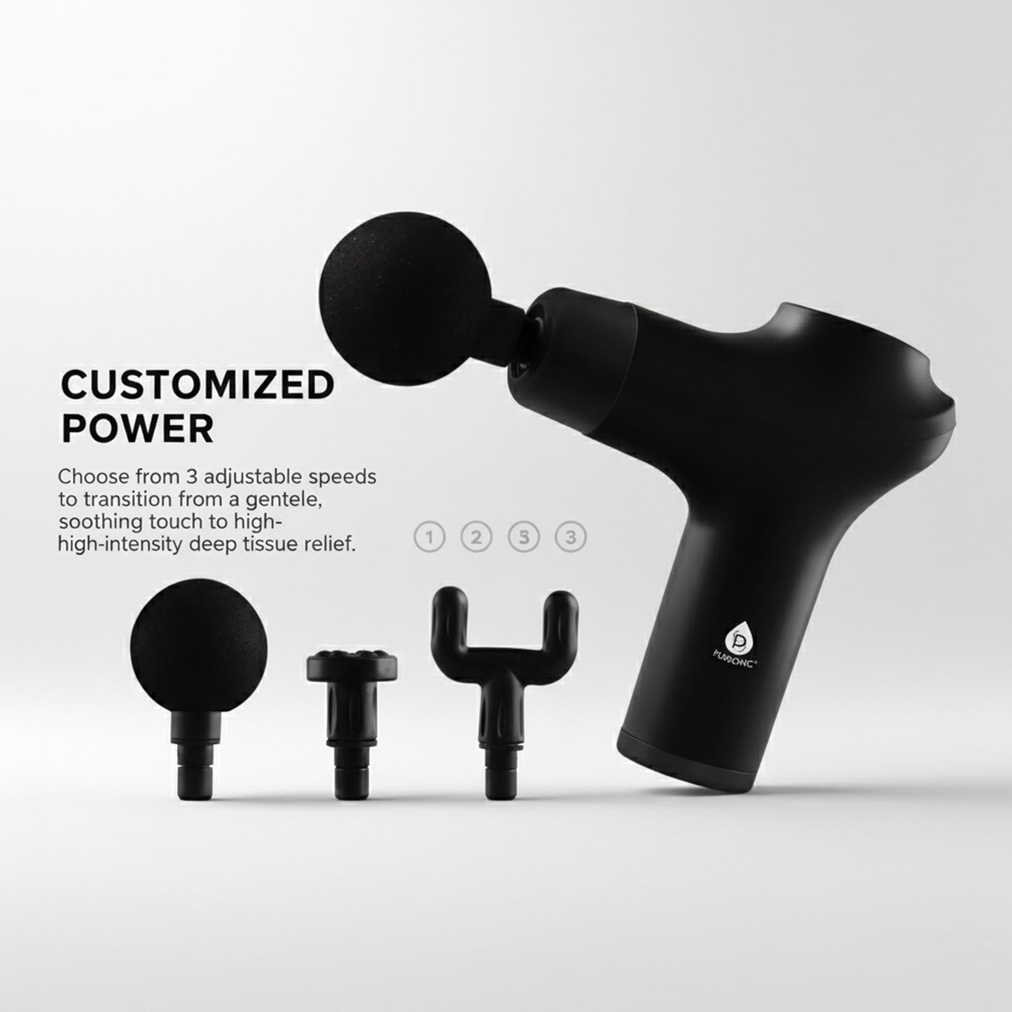 7-in-1 LED Face Mask & 3-Speed Massage Gun-2
