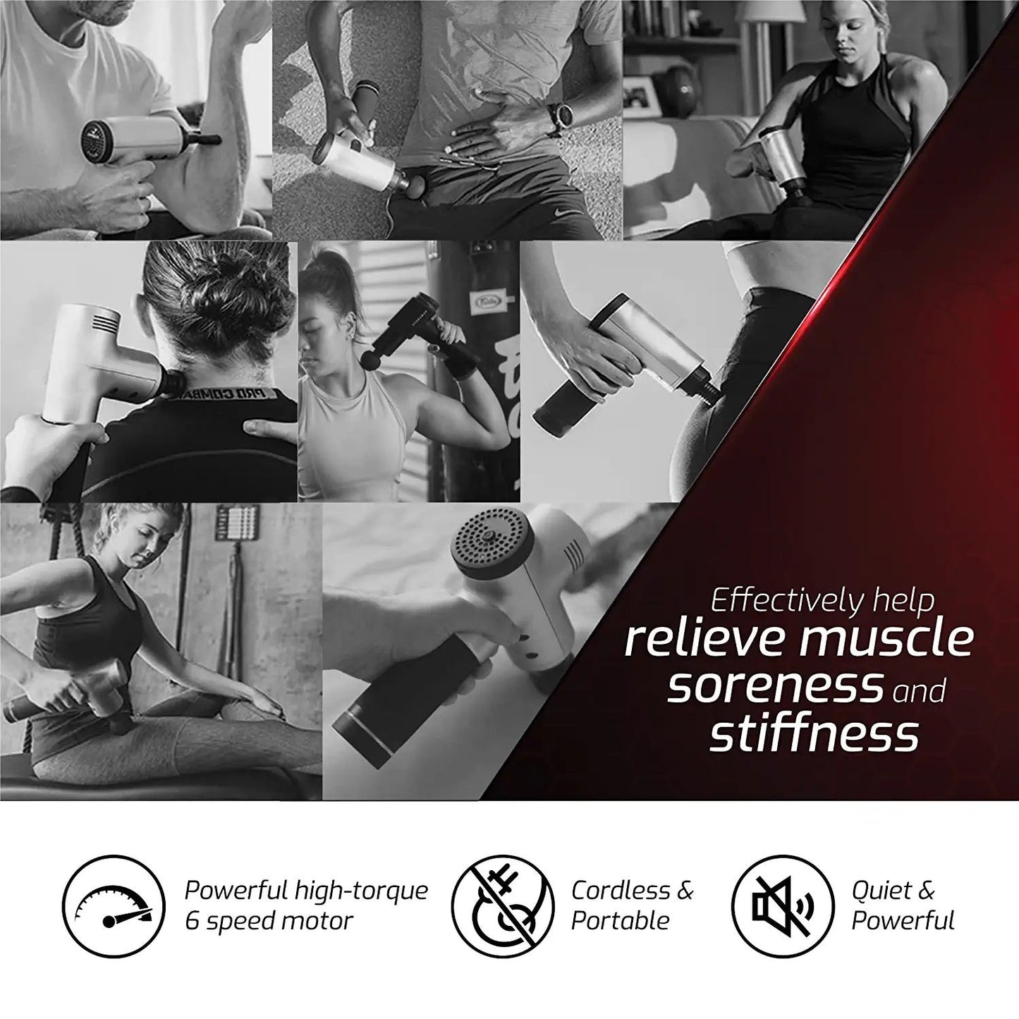 Pursonic Heated Poncho & 6-Speed Deep Tissue Massager-3