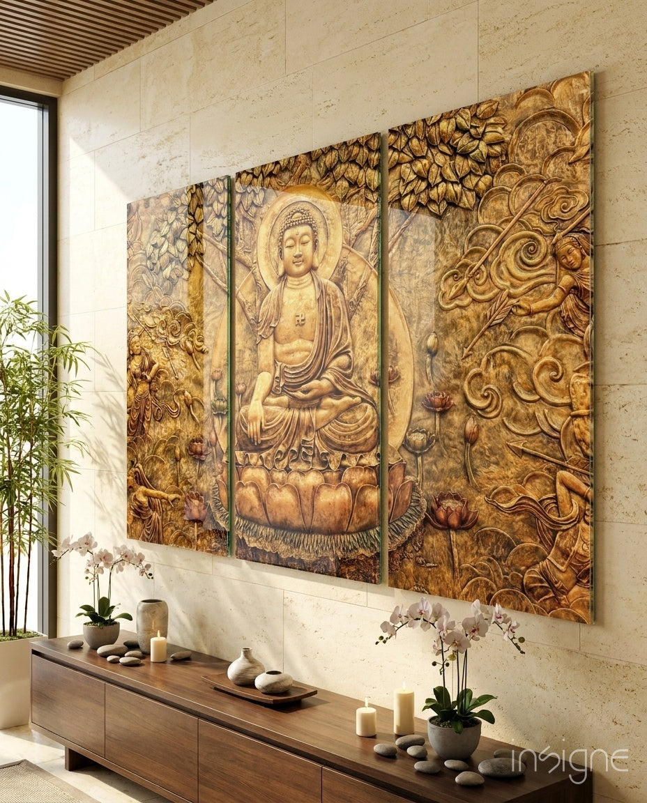 Buddha Mega Glass Wall Art