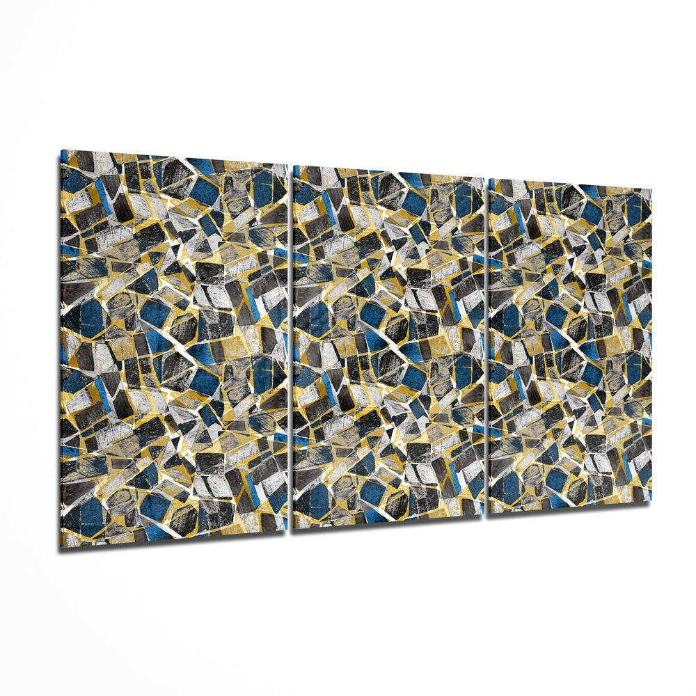 Colored Shapes Glass Wall Art