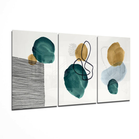 Abstract Shapes 10 Glass Wall Arts