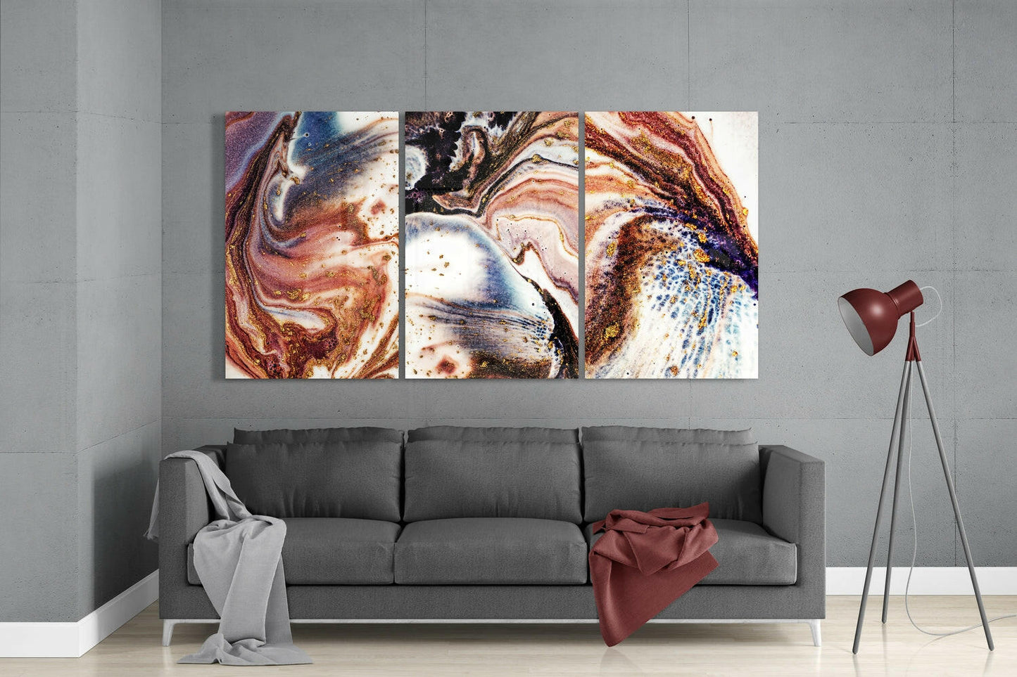 Dance of Colors Glass Wall Art