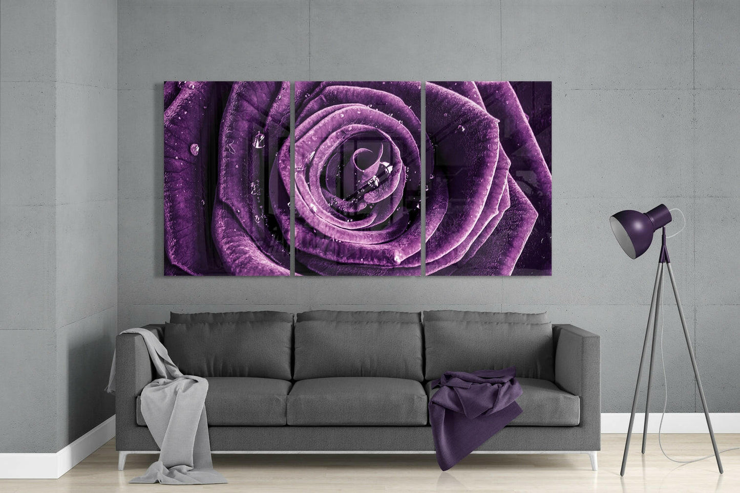 Rose Glass Wall Art