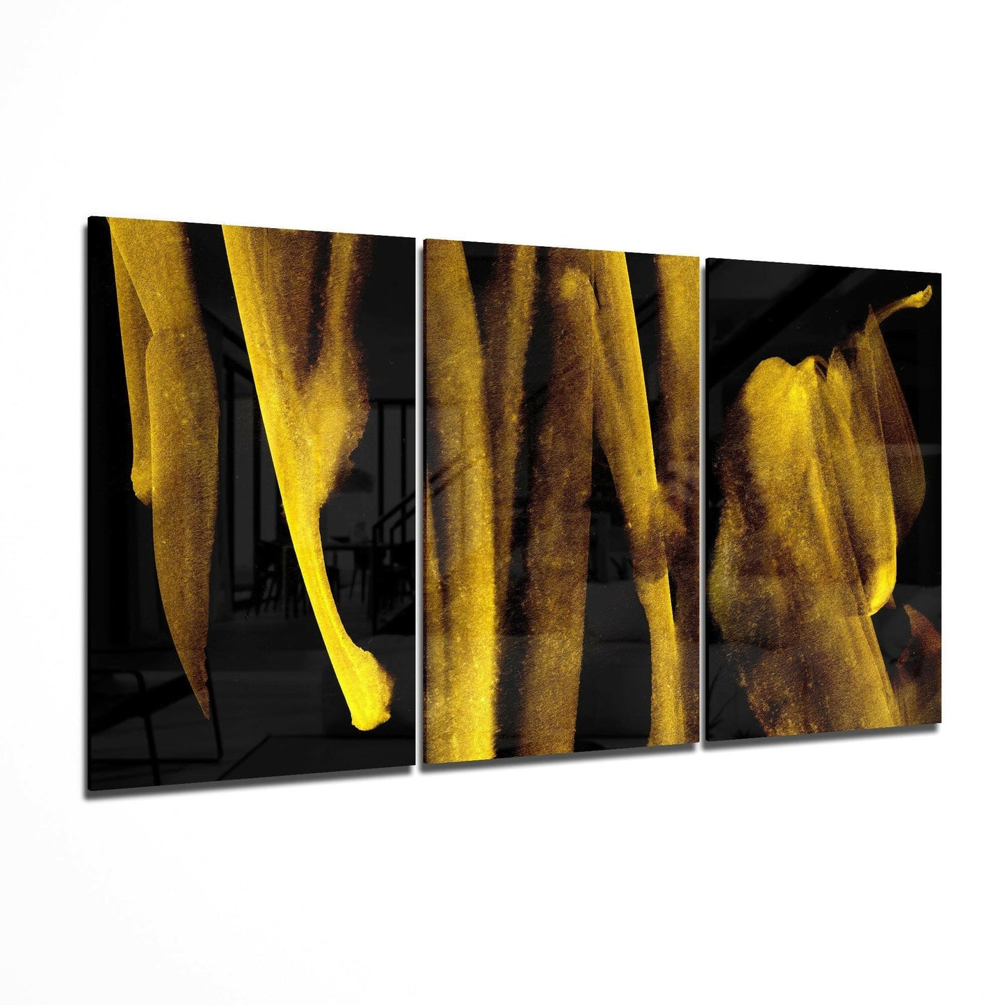 Yellow Touch Glass Art